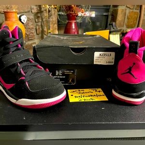 Kids 2y Pink &black Jordan 45 high